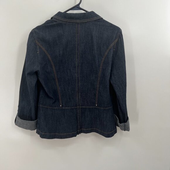 Loft Blue Jean Jacket Size 6 - Picture 7 of 10